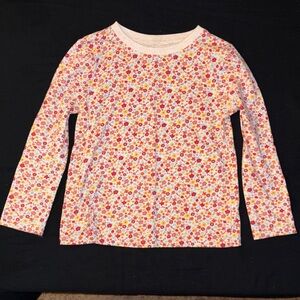 Colorful Floral Long Sleeve Kids Tee